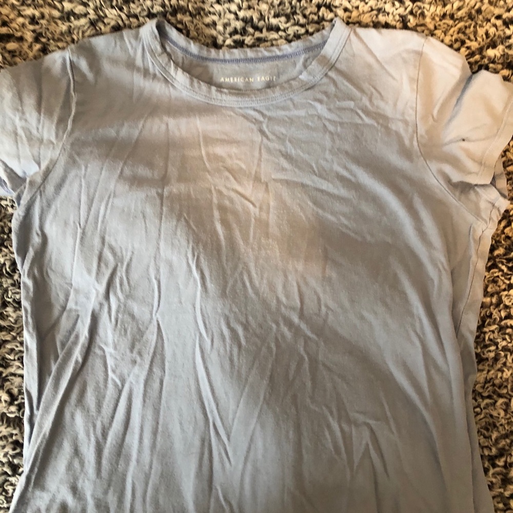 american eagle crop tee